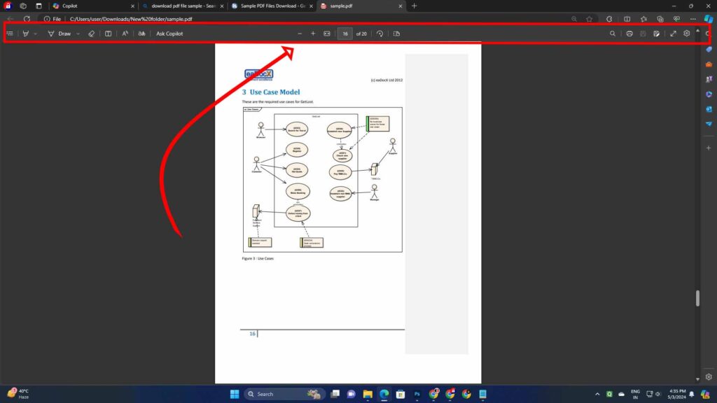 Open PDF Files Using Microsoft Edge